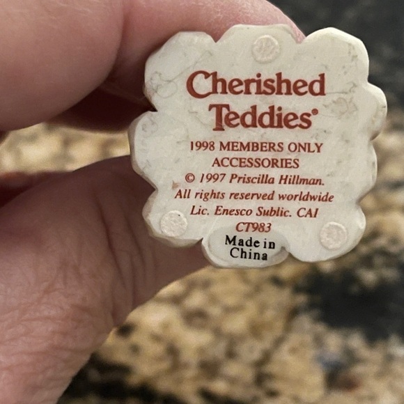 Cherished Teddies 1998 Members Only Accessories 1997 Priscilla Hillman CT 983 - Picture 6 of 7